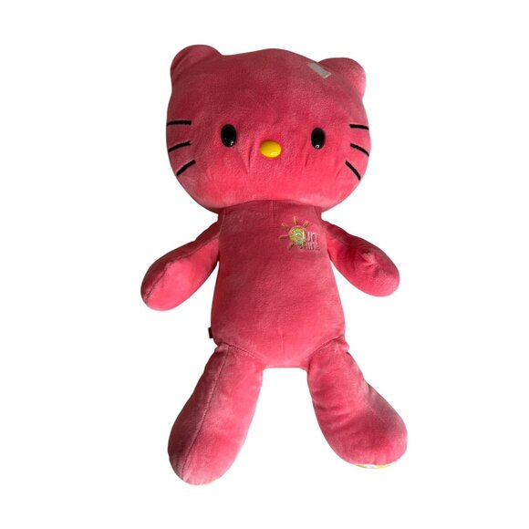 Build a Bear Hello Kitty Pink Plush Toy 16" Soft Stuffed Animal Sanrio Yellow Fe - Picture 2 of 4